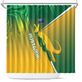 Australia Rugby Rivals Shower Curtain Modern Motif