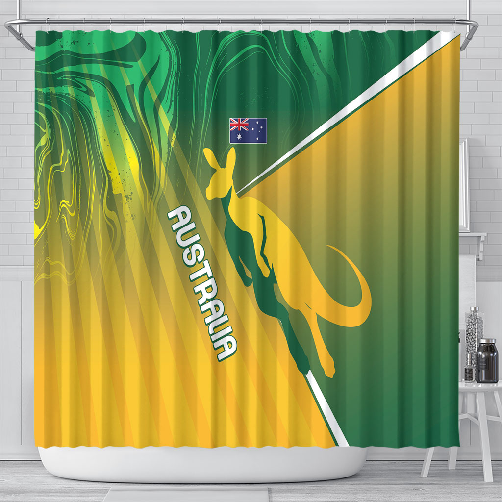 Australia Rugby Rivals Shower Curtain Modern Motif
