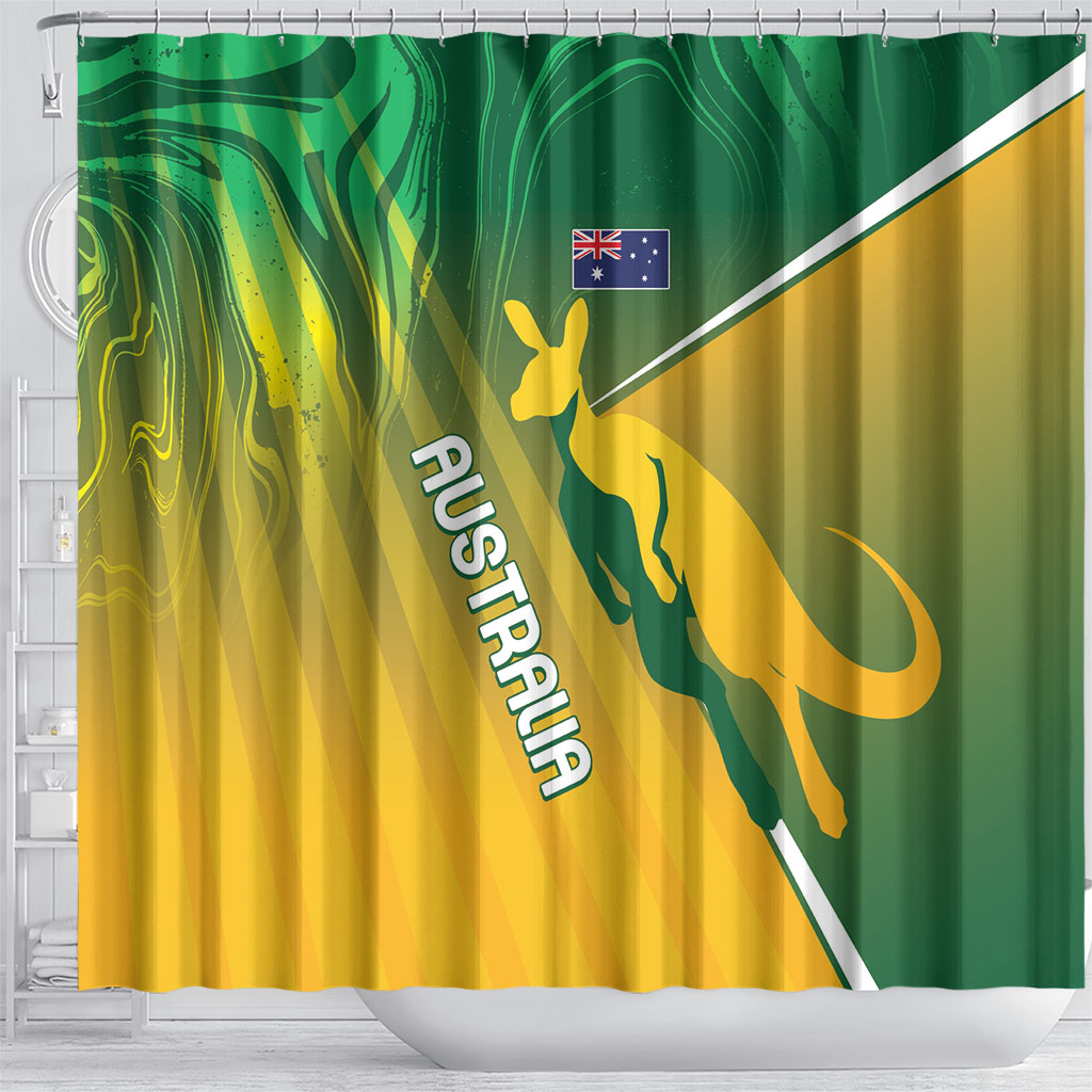 Australia Rugby Rivals Shower Curtain Modern Motif