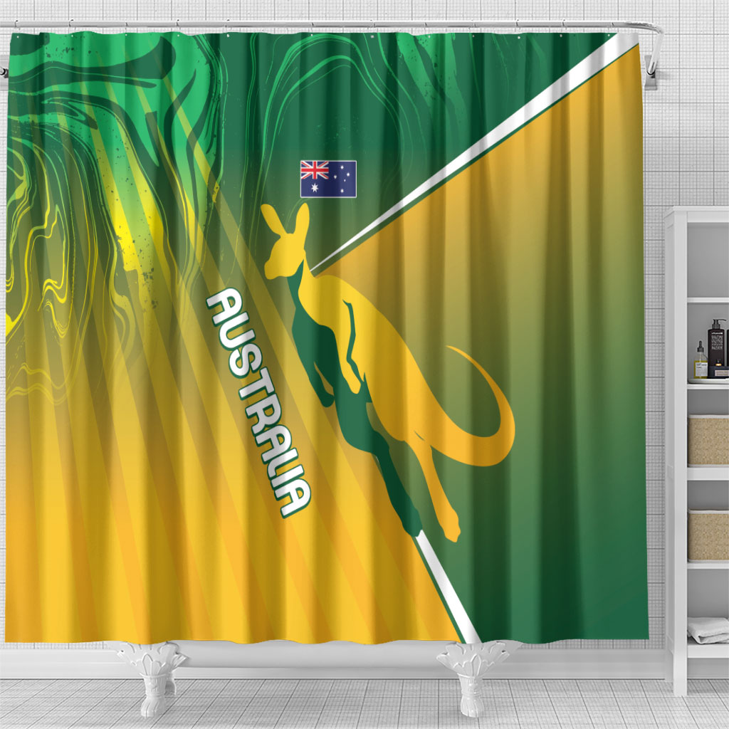 Australia Rugby Rivals Shower Curtain Modern Motif