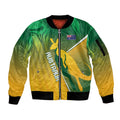 Australia Rugby Rivals Personalised Sleeve Zip Bomber Jacket Modern Motif
