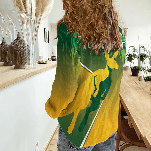 Australia Rugby Rivals Personalised Women Casual Shirt Modern Motif