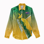 Australia Rugby Rivals Personalised Women Casual Shirt Modern Motif
