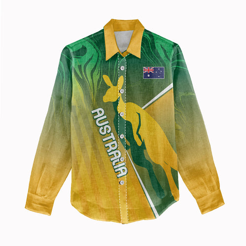 Australia Rugby Rivals Personalised Women Casual Shirt Modern Motif