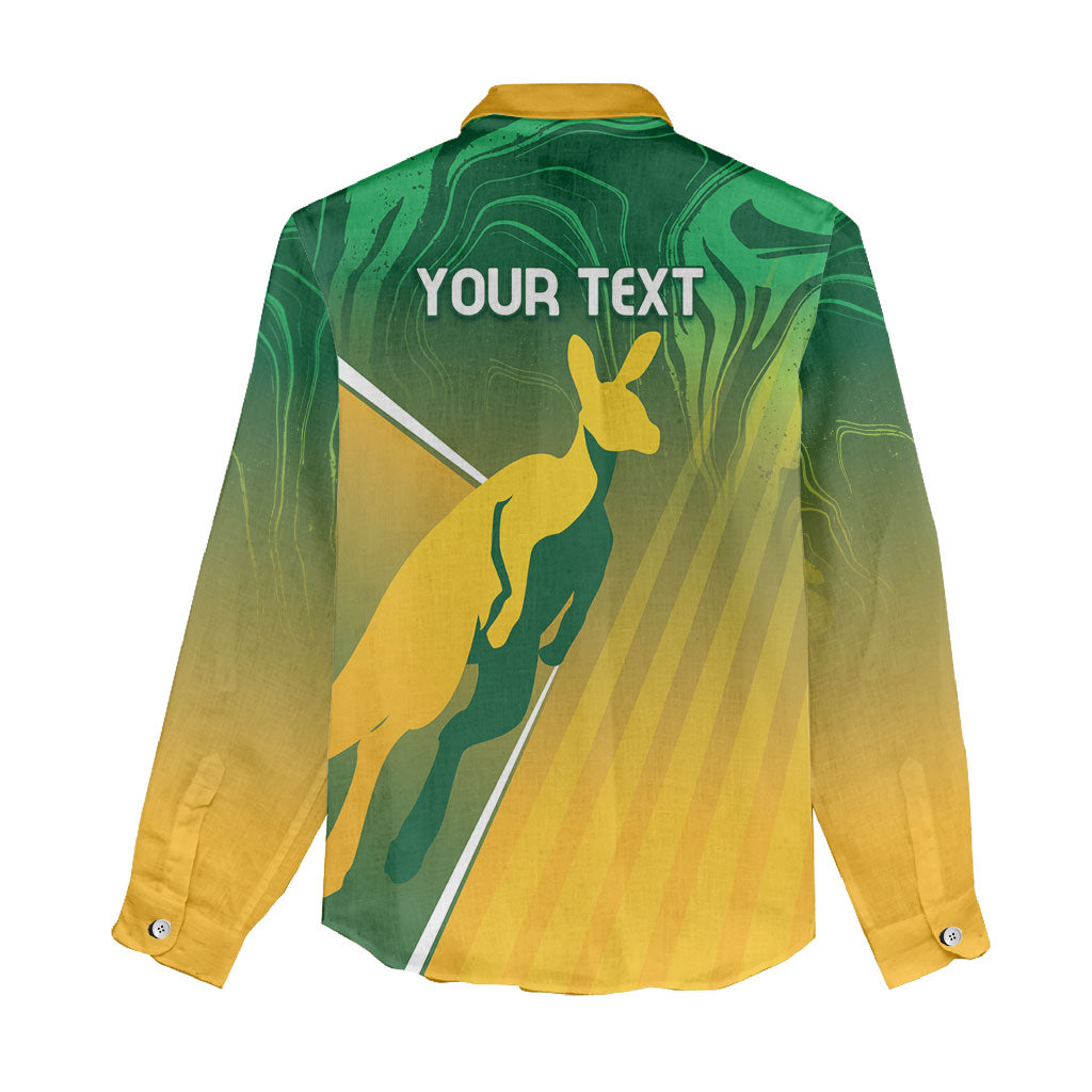 Australia Rugby Rivals Personalised Women Casual Shirt Modern Motif