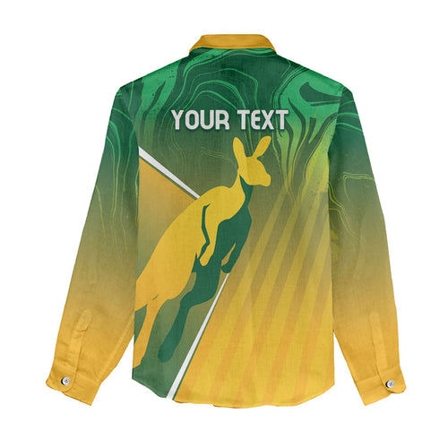 Australia Rugby Rivals Personalised Women Casual Shirt Modern Motif