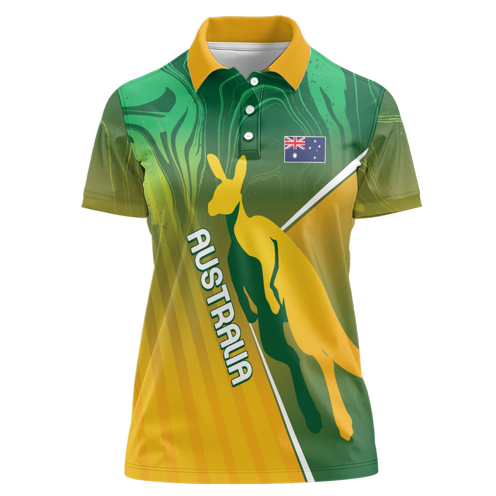 Australia Rugby Rivals Personalised Women Polo Shirt Modern Motif