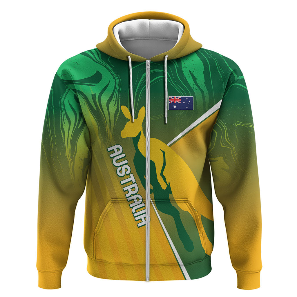 Australia Rugby Rivals Personalised Zip Hoodie Modern Motif