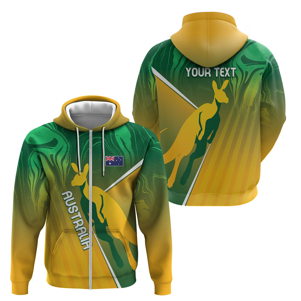 Australia Rugby Rivals Personalised Zip Hoodie Modern Motif