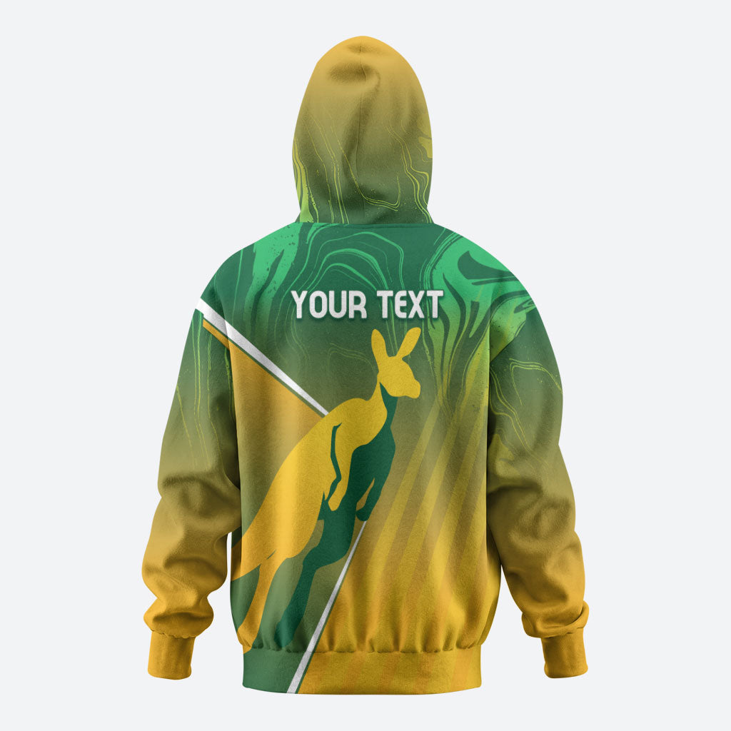 Australia Rugby Rivals Personalised Zip Hoodie Modern Motif