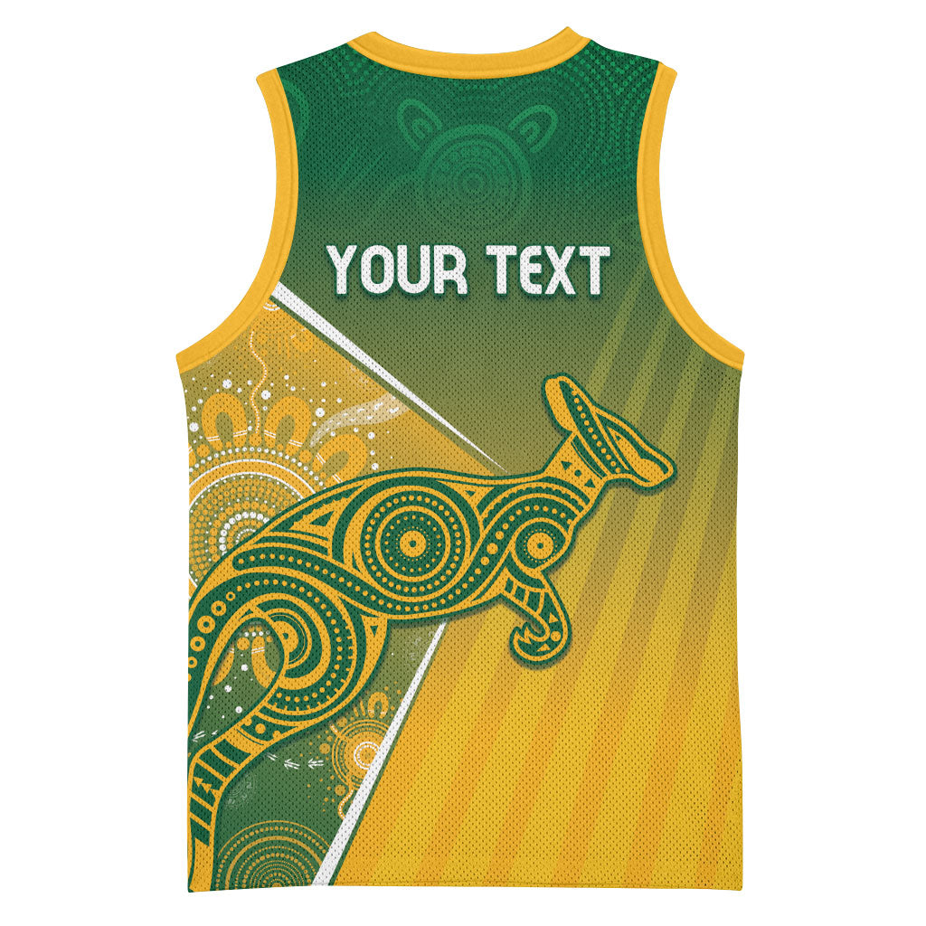 Australia Indigenous Personalised Wallabies Basketball Jersey Rugby Rivals