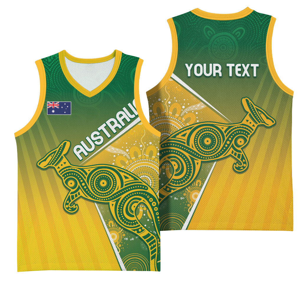 Australia Indigenous Personalised Wallabies Basketball Jersey Rugby Rivals