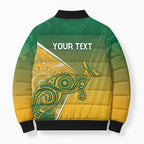 Australia Indigenous Personalised Wallabies Bomber Puffer Jacket Rugby Rivals