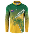 Australia Indigenous Personalised Wallabies Button Sweatshirt Rugby Rivals