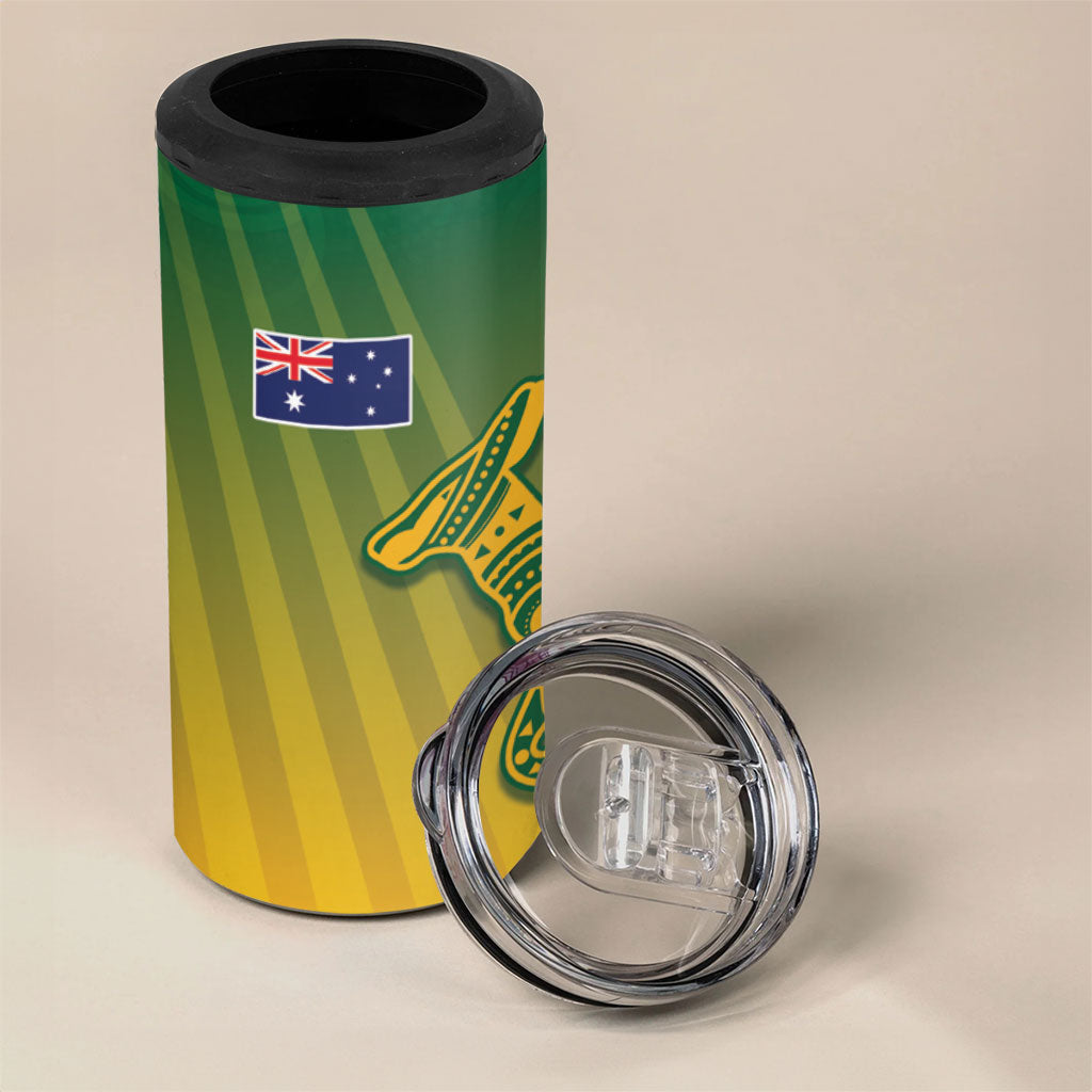 Australia Indigenous Wallabies 4 in 1 Can Cooler Tumbler Rugby Rivals