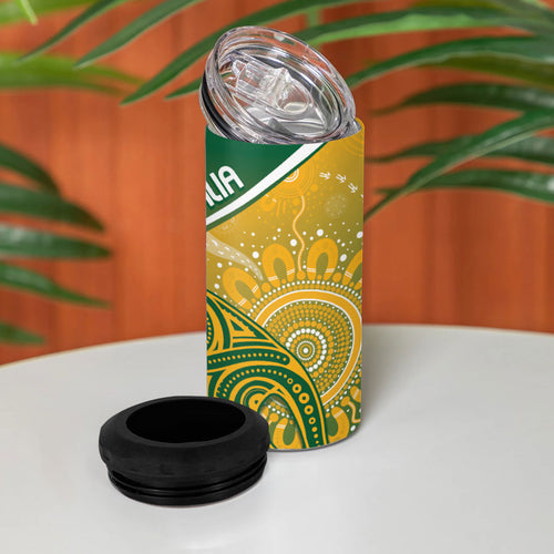 Australia Indigenous Wallabies 4 in 1 Can Cooler Tumbler Rugby Rivals
