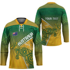 Australia Indigenous Personalised Wallabies Hockey Jersey Rugby Rivals