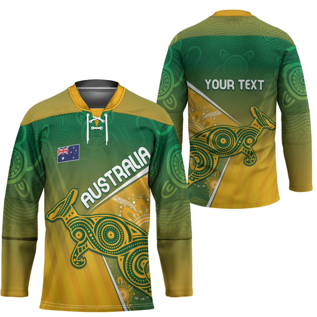 Australia Indigenous Personalised Wallabies Hockey Jersey Rugby Rivals
