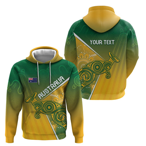 Australia Indigenous Personalised Wallabies Hoodie Rugby Rivals
