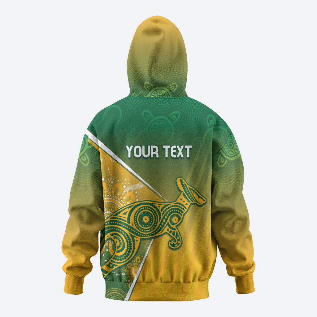 Australia Indigenous Personalised Wallabies Hoodie Rugby Rivals