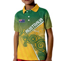 Australia Indigenous Personalised Wallabies Kid Polo Shirt Rugby Rivals