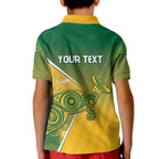 Australia Indigenous Personalised Wallabies Kid Polo Shirt Rugby Rivals