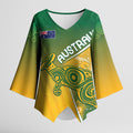 Australia Indigenous Personalised Wallabies Kimono Sleeve Blouse Rugby Rivals