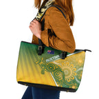 Australia Indigenous Wallabies Leather Tote Bag Rugby Rivals