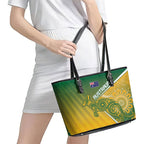 Australia Indigenous Wallabies Leather Tote Bag Rugby Rivals