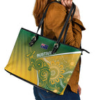 Australia Indigenous Wallabies Leather Tote Bag Rugby Rivals