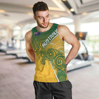 Australia Indigenous Personalised Wallabies Men Tank Top Rugby Rivals