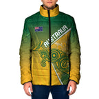 Australia Indigenous Personalised Wallabies Padded Jacket Rugby Rivals