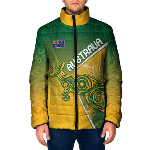 Australia Indigenous Personalised Wallabies Padded Jacket Rugby Rivals