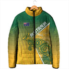 Australia Indigenous Personalised Wallabies Padded Jacket Rugby Rivals