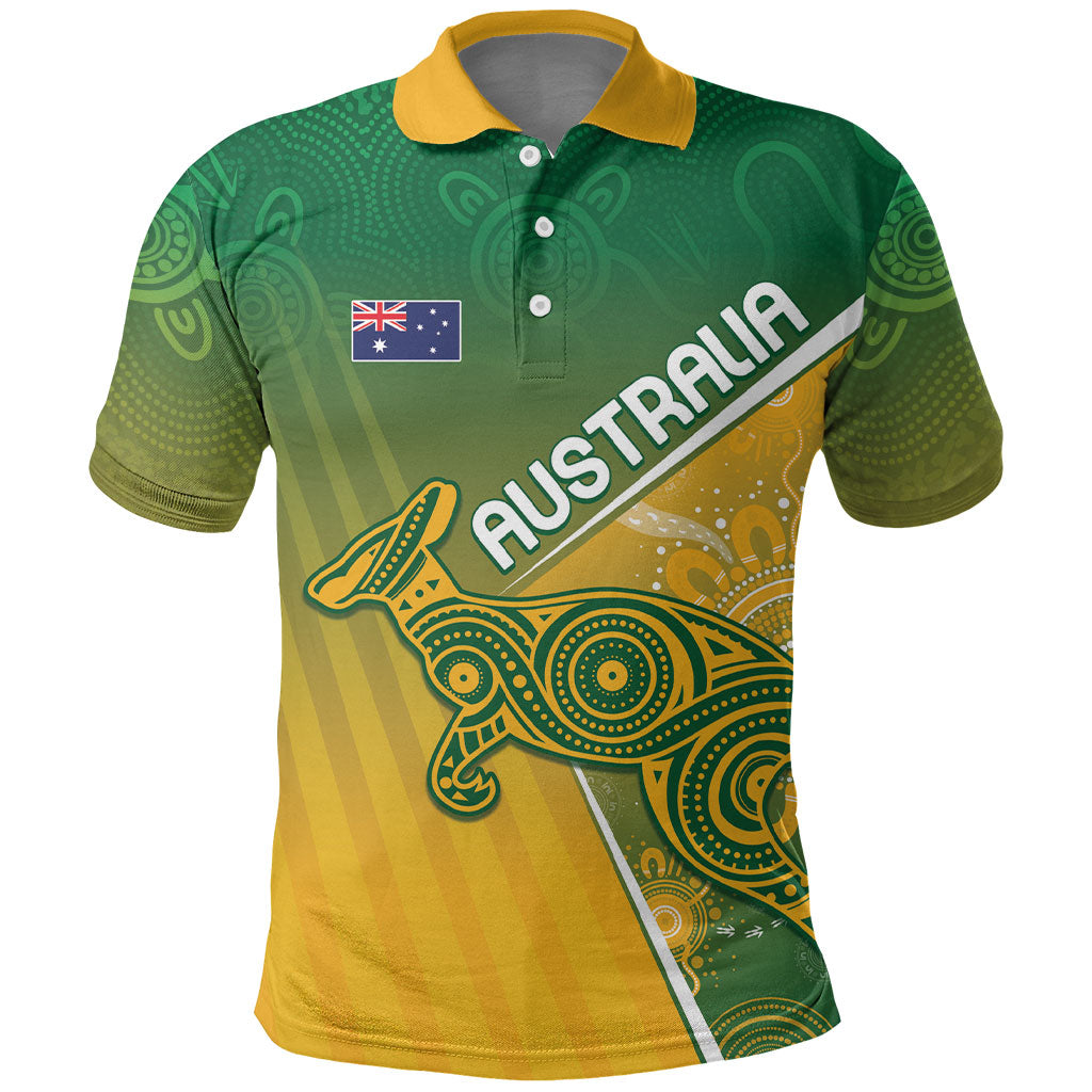 Australia Indigenous Personalised Wallabies Polo Shirt Rugby Rivals