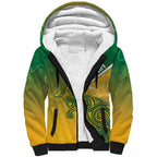 Australia Indigenous Personalised Wallabies Sherpa Hoodie Rugby Rivals