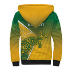 Australia Indigenous Personalised Wallabies Sherpa Hoodie Rugby Rivals