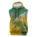 Australia Indigenous Personalised Wallabies Sleeveless Hoodie Rugby Rivals