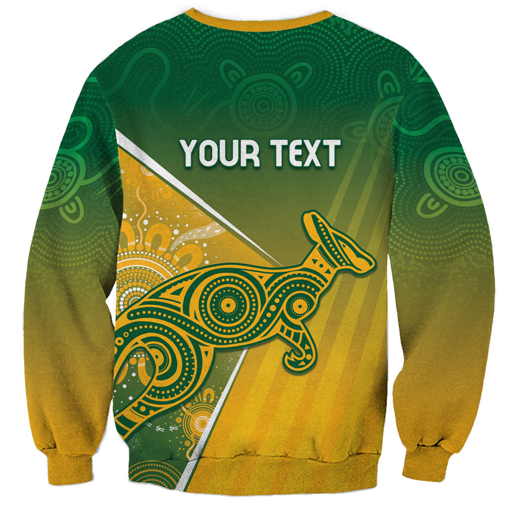 Australia Indigenous Personalised Wallabies Sweatshirt Rugby Rivals