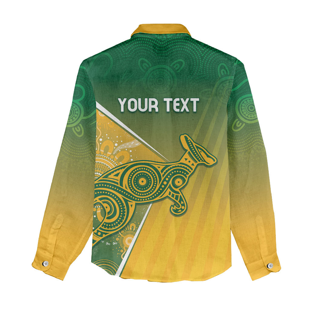 Australia Indigenous Personalised Wallabies Women Casual Shirt Rugby Rivals