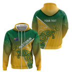 Australia Indigenous Personalised Wallabies Zip Hoodie Rugby Rivals