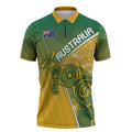Australia Indigenous Personalised Wallabies Zipper Polo Shirt Rugby Rivals