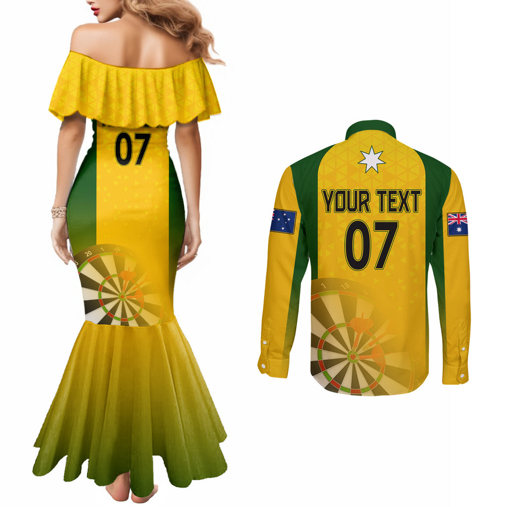 custom-australia-darts-couples-matching-mermaid-dress-and-long-sleeve-button-shirt-national-color-basic