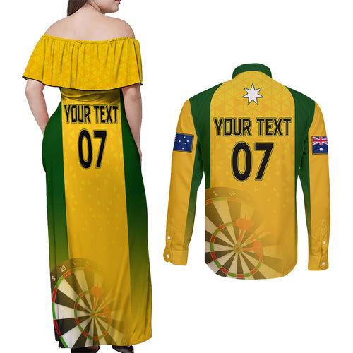 custom-australia-darts-couples-matching-off-shoulder-maxi-dress-and-long-sleeve-button-shirt-national-color-basic