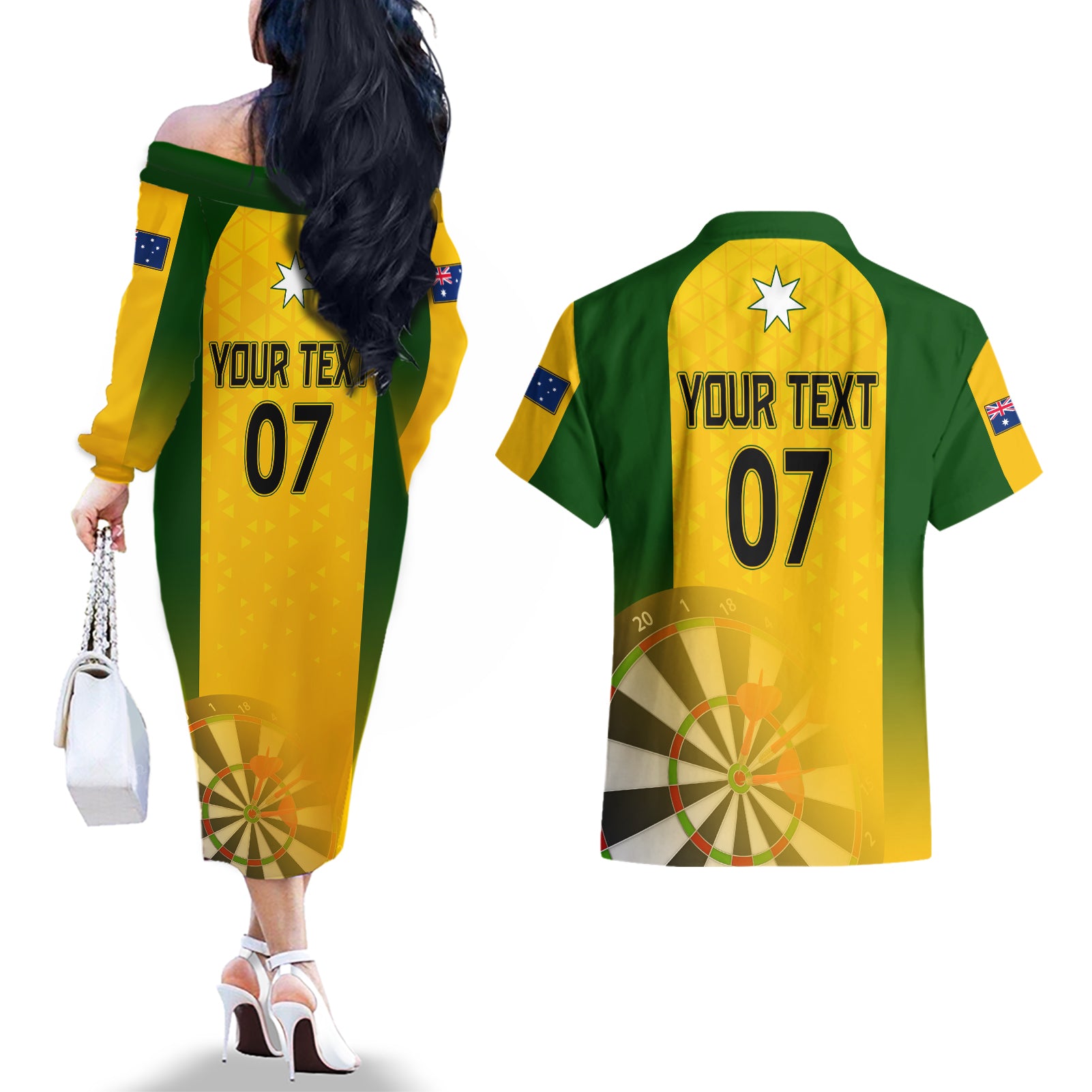 custom-australia-darts-couples-matching-off-the-shoulder-long-sleeve-dress-and-hawaiian-shirt-national-color-basic