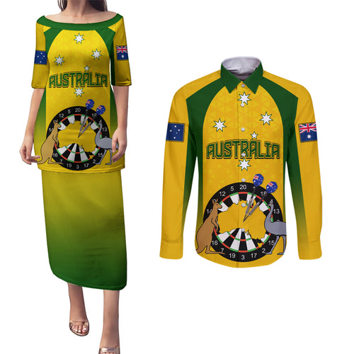 custom-australia-darts-couples-matching-puletasi-dress-and-long-sleeve-button-shirt-national-color-basic