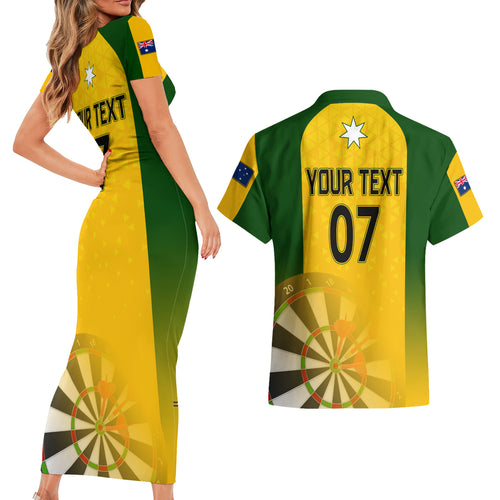 custom-australia-darts-couples-matching-short-sleeve-bodycon-dress-and-hawaiian-shirt-national-color-basic