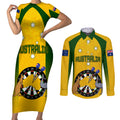 custom-australia-darts-couples-matching-short-sleeve-bodycon-dress-and-long-sleeve-button-shirt-national-color-basic