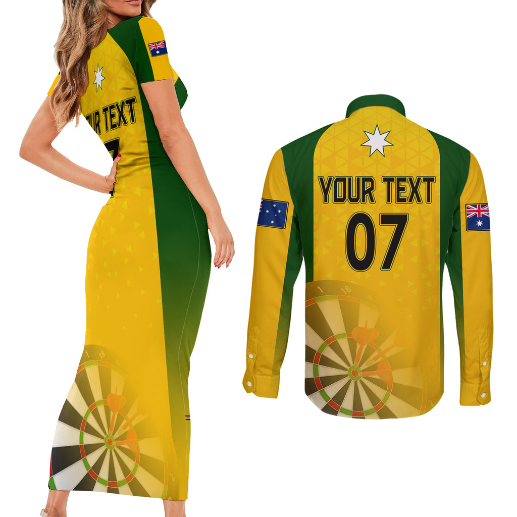custom-australia-darts-couples-matching-short-sleeve-bodycon-dress-and-long-sleeve-button-shirt-national-color-basic
