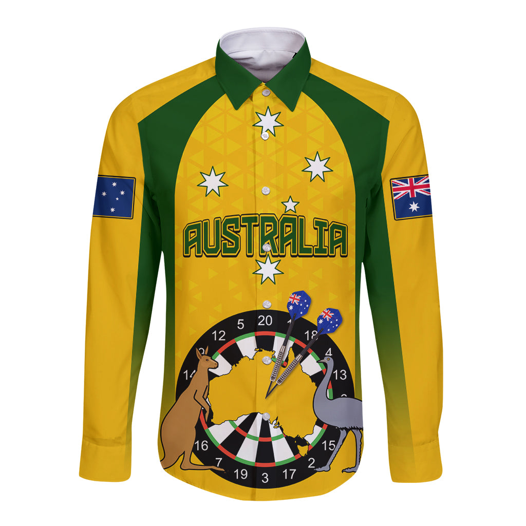 custom-australia-darts-long-sleeve-button-shirt-national-color-basic